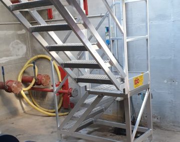 Scala di servizio per locale tecnico interrato