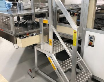 scala speciale realizzata con protezioni su misura